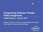Integrating Infusion Pumps -  Fully Integrated at