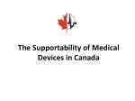 Supportability of Medical Devices in Canada 2017